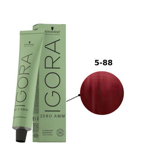 Image_Schwarzkopf Igora Zero AMM 5-88 Castanho Claro Vermelho Extra 60mL