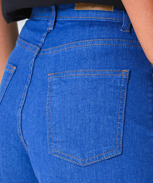 Short Feminino Boyfriend Uber Jeans Azul