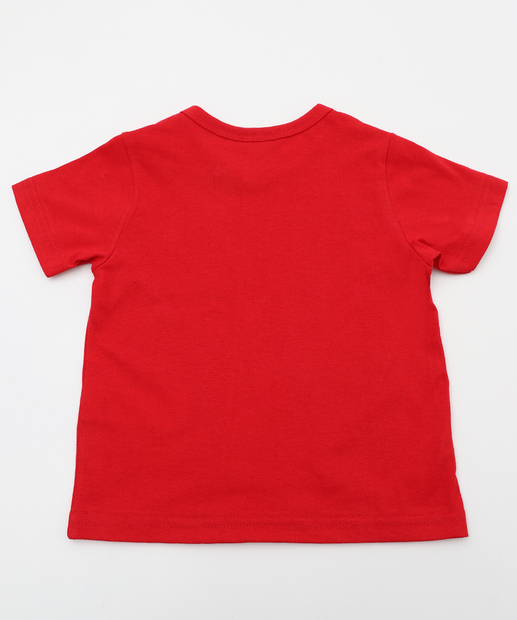 Camiseta Infantil Patrulha Canina Tam 1 a 3 Vermelho