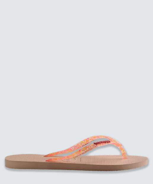 Chinelo Havaianas Feminino Slim Logo Metallic