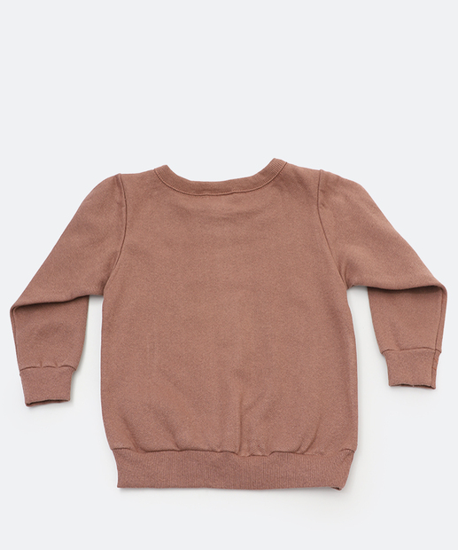 Conjunto Infantil Moletinho Raposa MR Tam 1 a 3 Marrom