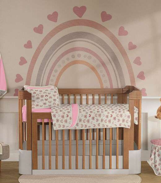 Fronha Avulsa Baby Estampada Vivaldi Rosa