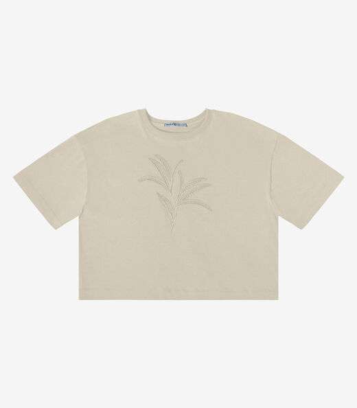 Blusa Feminina Com Bordado Endless Bege