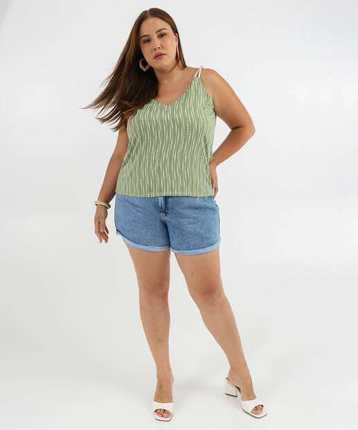 Image_Short Plus Size Jeans Feminino Bordado Azul