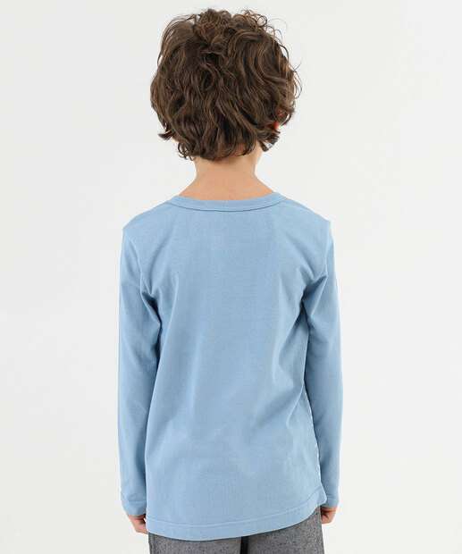 Camiseta Infantil Homem Aranha Marvel Tam 4 a 10 Azul