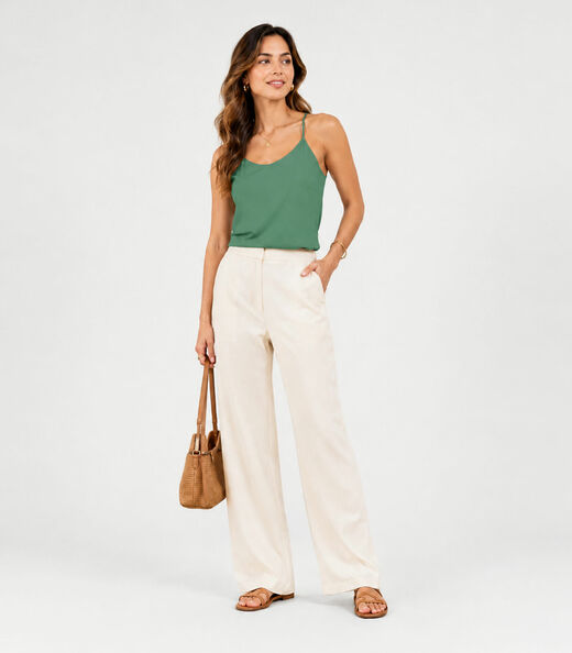 Blusa De Alça Feminina Visco Premiere Infinita Cor Verde