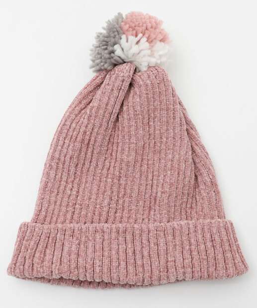Touca Feminina Chenille Marisa Rosa