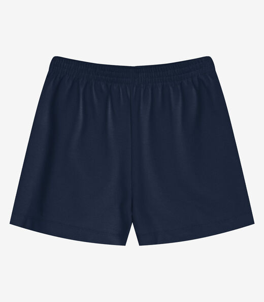 Shorts Saia Infantil Piquet Trick Nick Azul
