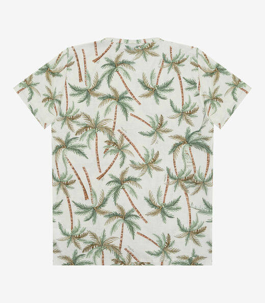 Camiseta Masculina Em Meia Malha Select Bege