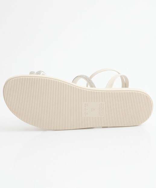 Sandália Feminina Flatform Via Uno Off White