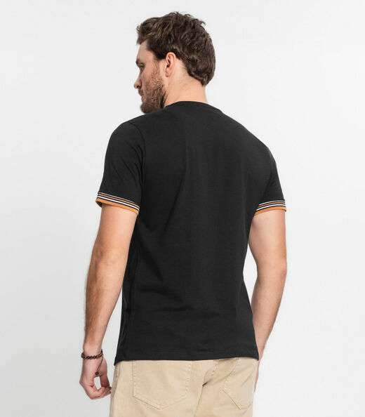 Camiseta Básica Masculina Diametro Preto