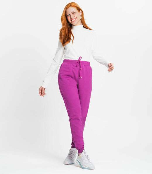 Blusa Manga Longa Canelada Rovitex Bege