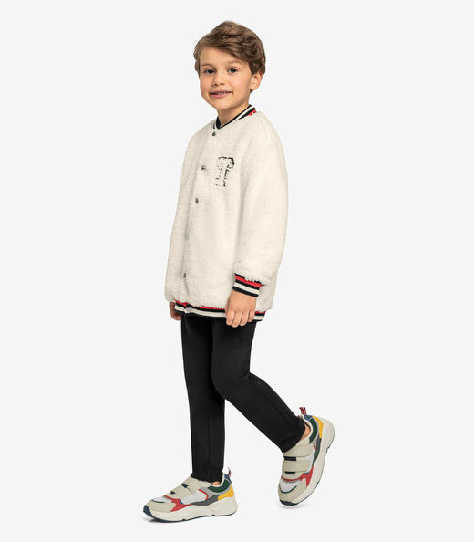 Calça Infantil Masculina Em Sarja Trick Nick Preto