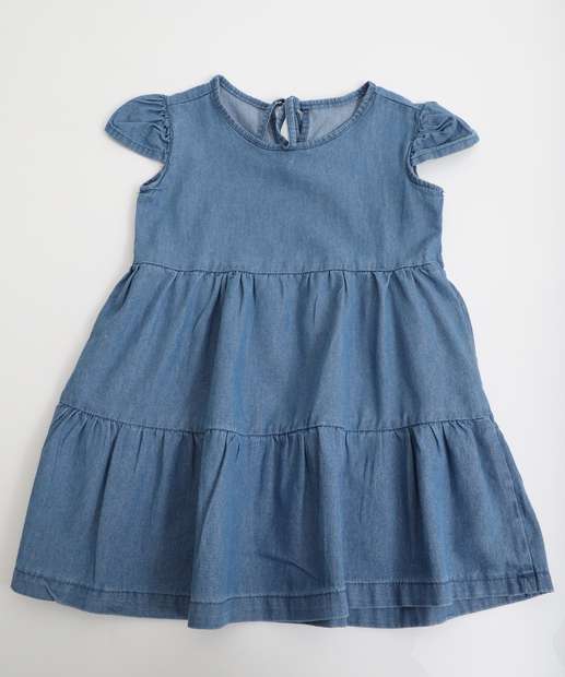 Image_Vestido Infantil Manga Curta Tam 1 a 3