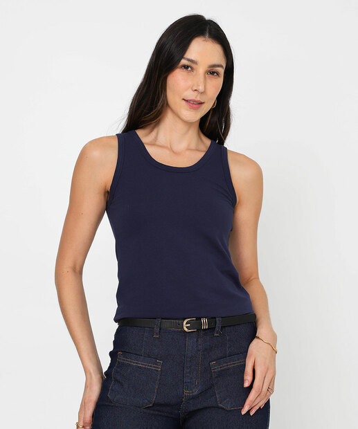 Image_Blusa Regata Feminina Cotton Marisa Azul