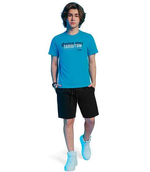 Camiseta Juvenil Masculina Tomorrow Rovitex Azul