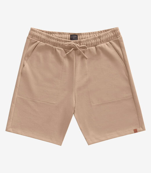 Bermuda Masculino De Moletinho Piquê Diametro Marrom