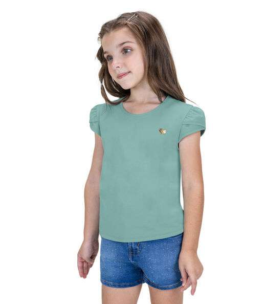 Blusa Infantil Feminina Cotton Leve Trick Nick Verde