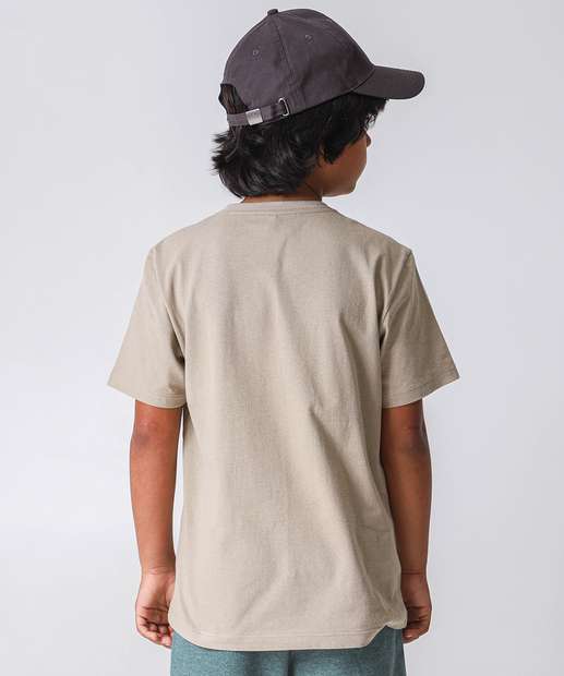 Camiseta Juvenil Estampa Basquete Marisa Tam 10 a 16 Cinza