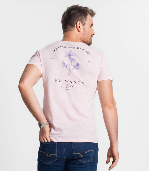 Camiseta Masculina Diametro Rosa