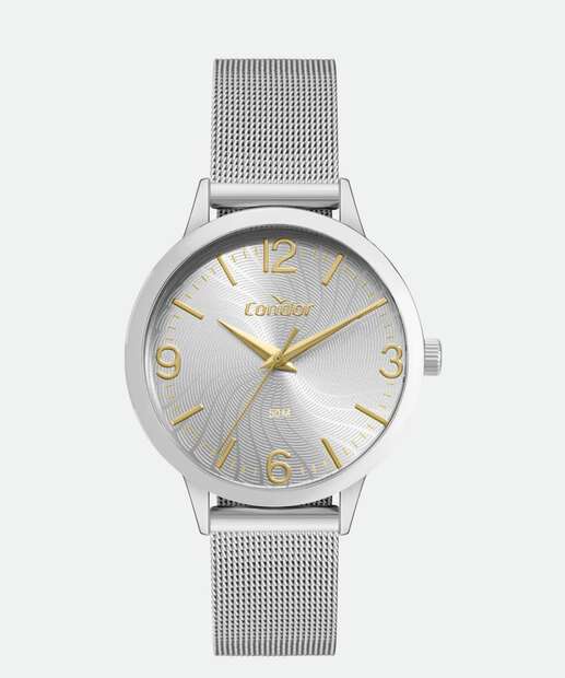 Kit Relógio Feminino Condor CO2035NDLK4K Prateado