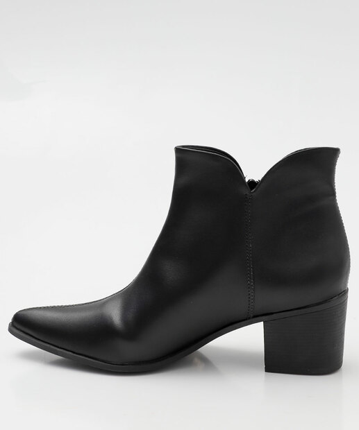 Bota Feminina Cano Curto Country Via Uno Preto