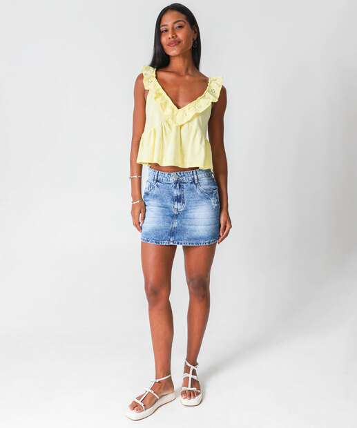 Blusa Feminina Laise Babado Marisa