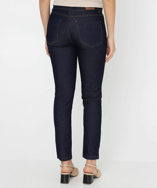 Calça Feminina Jeans Cigarrete Sawary Azul