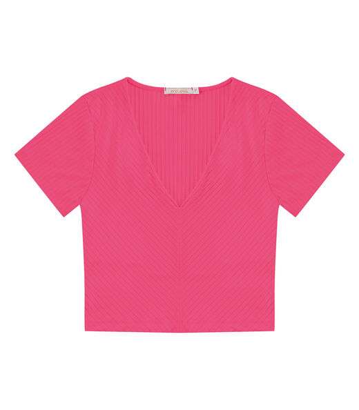 Blusa Feminina Em Ribana Canelada Endless Rosa