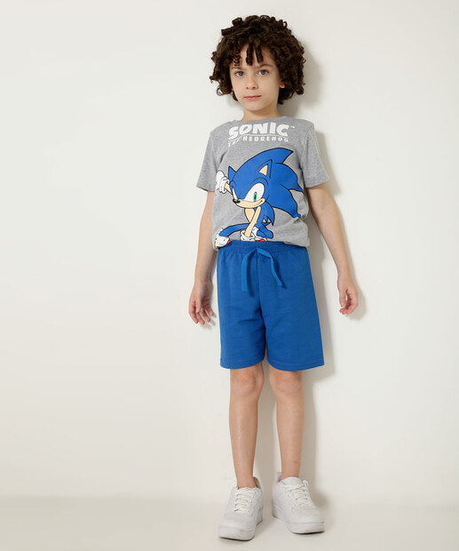 Bermuda Infantil Moletinho Bolsos MR Tam 4 a 10