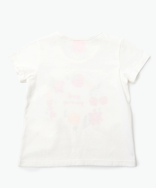 Blusa Infantil Estampa Morangos Marisa Tam 1 a 3 Off White