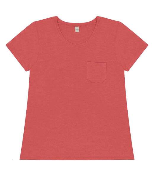 Blusa Feminina Viscotorcion Com Bolso Rovitex Laranja