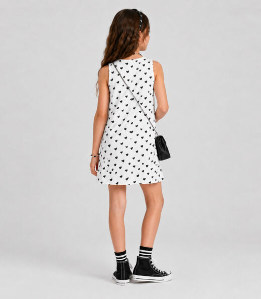 Vestido Infantil Menina Estampado Select Bege