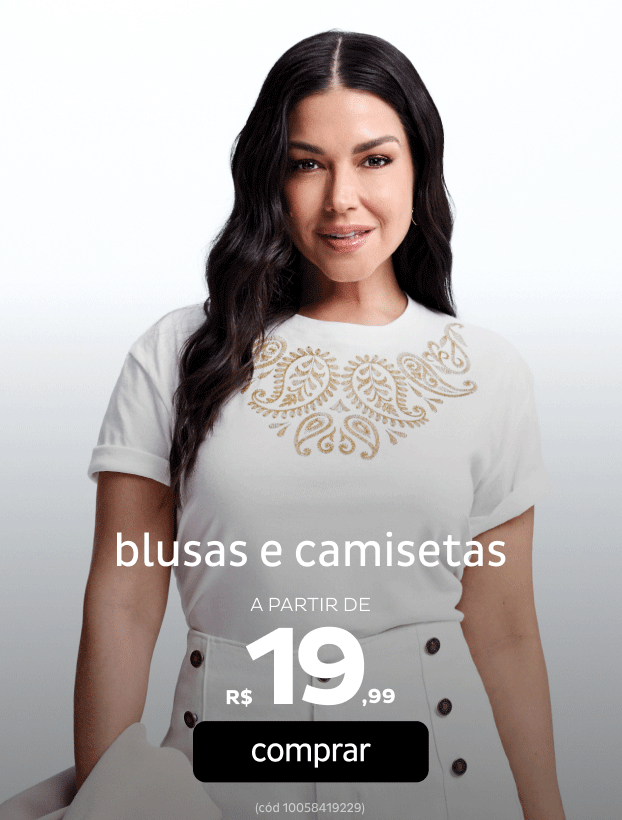 Mães - Blusas e Camisas a partir de R$19,99