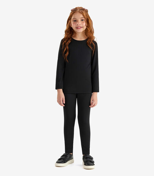 Legging Malha Térmica Rovi Kids Preto