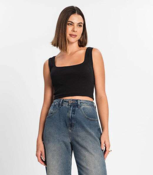 Image_Top Cropped Ribana Básico Rovitex Preto