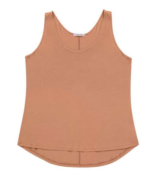 Regata Feminina Plus Size Secret Glam Marrom