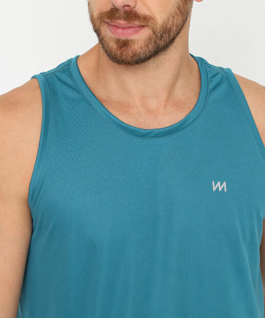 Regata Masculina Dry Fit Fitness MR Azul
