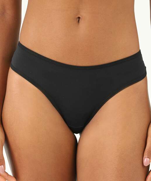 Calcinha Biquíni Recorte Renda Marisa Preto