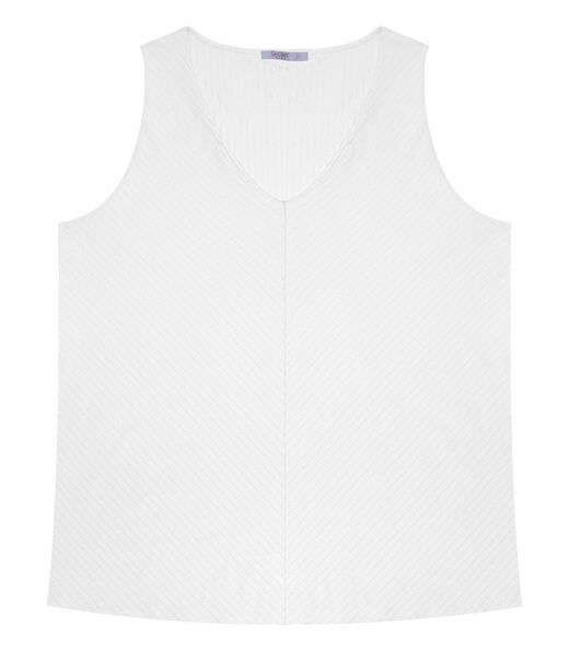 Regata Feminina Plus Size Secret Glam Branco