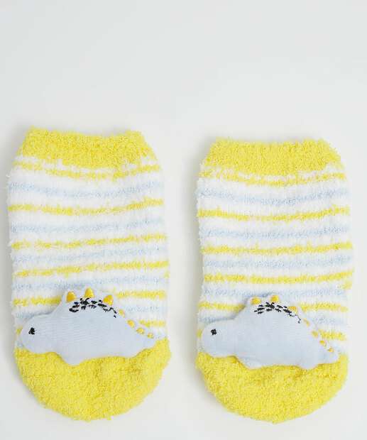 Kit 2 Pares Meias Infantil Soquete Chenille MR 