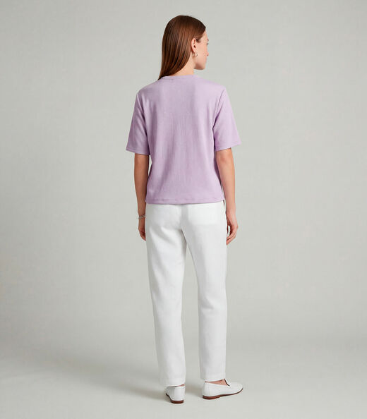 Blusa Feminina 100% Poliéster Básica Infinita Cor Roxo