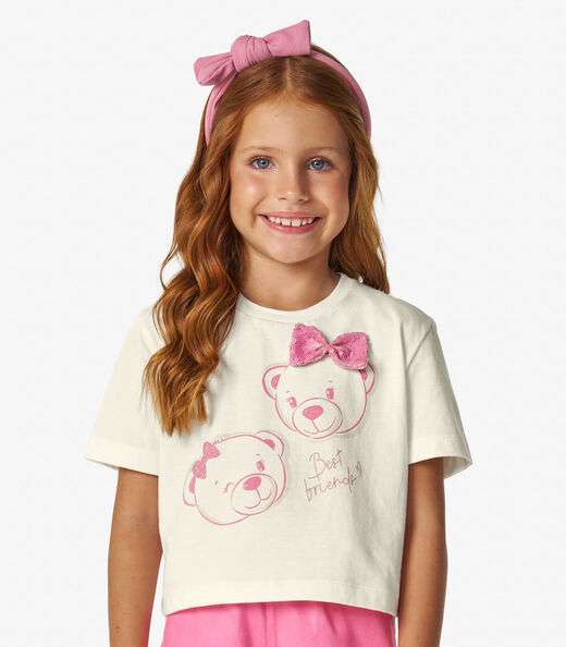 Conjunto Blusa com Shorts feminino Trick Nick Off White