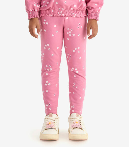 Conjunto Blusão com Capuz e Legging Rovi Kids Rosa