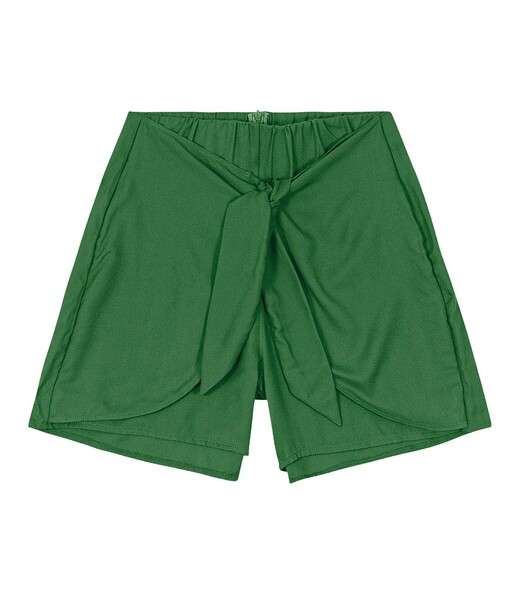 Shorts Feminino Faixa Dupla Viscose Endless Verde