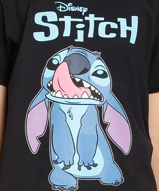 Camiseta Juvenil Estampa Stitch Disney Tam 10 a 16