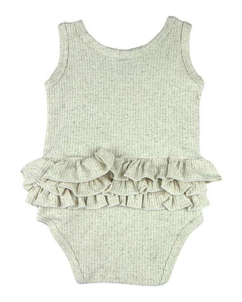 Body Bebê Menina Malha Elegance Viscolinho I Love You - Natural