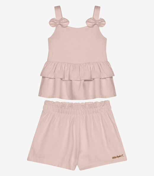 Image_Conjunto Infantil Bata Com Shorts Trick Nick Rosa