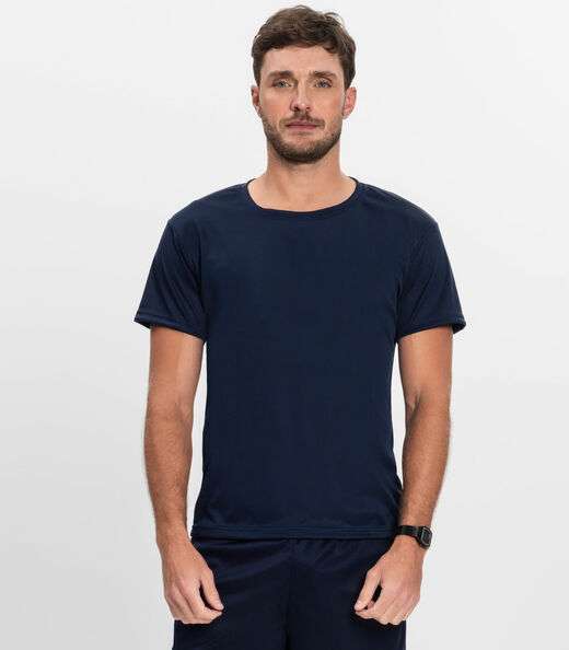 Camiseta Masculina Esportiva Dry Fit Shift Azul