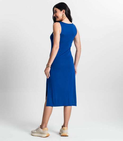 Vestido Midi Feminino Select Azul